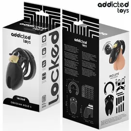 ADDICTED TOYS LOCKED - OBSIDIAN HOLD клетка за пенис SIZE Sснимка 4
