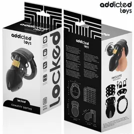 ADDICTED TOYS LOCKED - CHASTITY DEPTHS клетка за пенис 7.5 смснимка 4