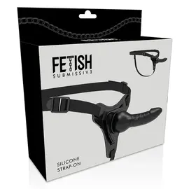 FETISH SUBMISSIVE HARNESS - Черен силиконов реалистичен 16 смснимка 5