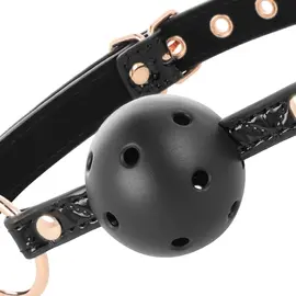 BEGME - Черен EDITION BALL гег VEGAN LEATHERснимка 5