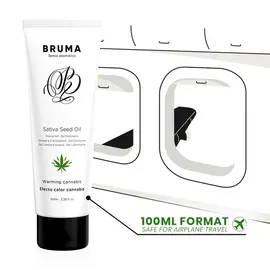 BRUMA - SATIVA SEED OIL SLIDING GEL WARMING CANNABIS FLAVOR 100 MLснимка 5