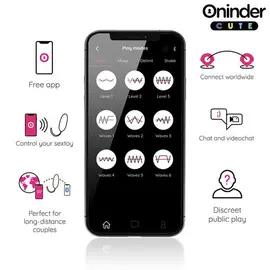 ONINDER CUTE - LOVE PLEASURE VIBRO-WAVE TAPPING силиконов EGG - FREE GLOBAL APPснимка 5