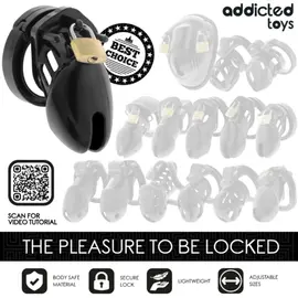 ADDICTED TOYS LOCKED - OBSIDIAN HOLD клетка за пенис SIZE Sснимка 5