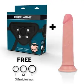 ROCKARMY - колан + premium дилдо от течен силикон AVENGER 19 см -O- 3.98 смснимка 2