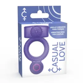 CASUAL LOVE - RING VIBRATING двоен PLEASURE лилавснимка 4