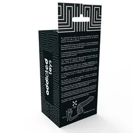 ADDICTED TOYS - анален плъг с черен пенис рингснимка 5