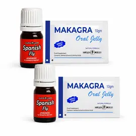 2 x MAKAGRA Oral Jelly + Испанска муха Cupid – двоен комплект
