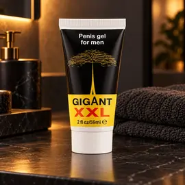 Gigant XXL Gel в подредена вечерна рутина за локално приложение