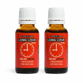 2 x Задържащи капки за мъже Long Love 2x20 мл