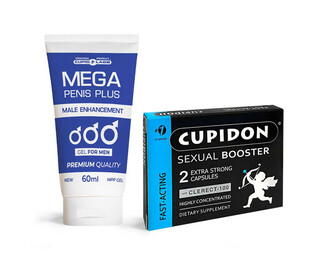 Cupidon 2 капсули за ерекция + Mega Penis Gel