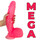 Дилдо Cup Dildo Pink 20,2см  Класически дилда Дилдо Cup Dildo Pink 20,2см  Класически дилда