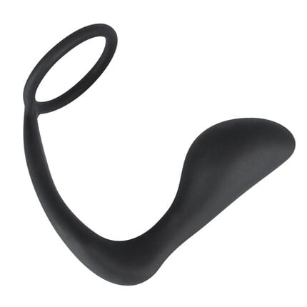 Простатен масажор с накрайник Black Velvets Ring & Plugснимка 2