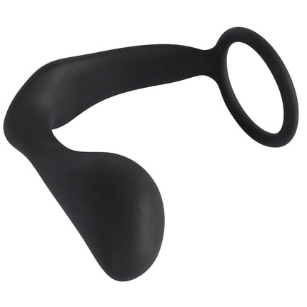 Простатен масажор с накрайник Black Velvets Ring & Plugснимка 4