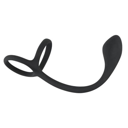 Пенис ринг с бът плъг Cock & ball ring with butt plug