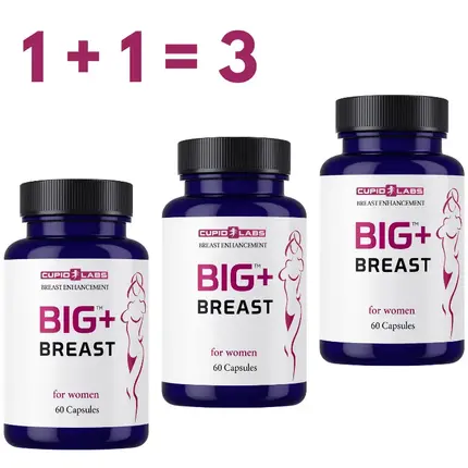Снимка на Капсули за уголемяване на бюста Big Breast  2 опаковки + 1 БЕЗПЛАТНО