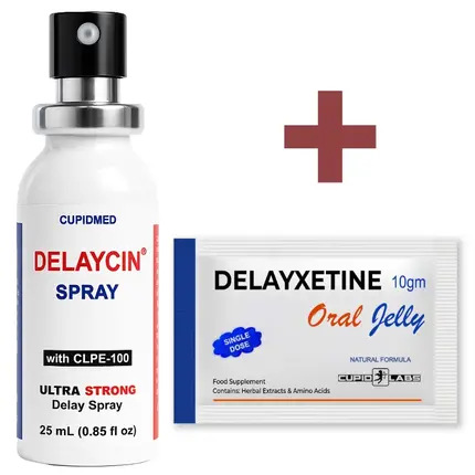 Задържащ спрей за мъже Delaycin + Желе за забавяне на еякулацията Delayxetineснимка 2