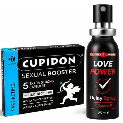 Задържащ спрей за мъже Love Power + Капсули за ерекция Cupidon 5снимка 2