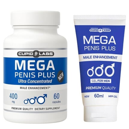 Капсули и крем за уголемяване на пениса Mega Penis Plus Caps&Gelснимка 2