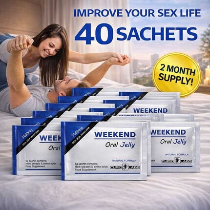 40бр. Ядящо се желе за ерекция WEEKEND Oral Jelly 5grснимка 2