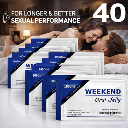 40бр. Ядящо се желе за ерекция WEEKEND Oral Jelly 5gr