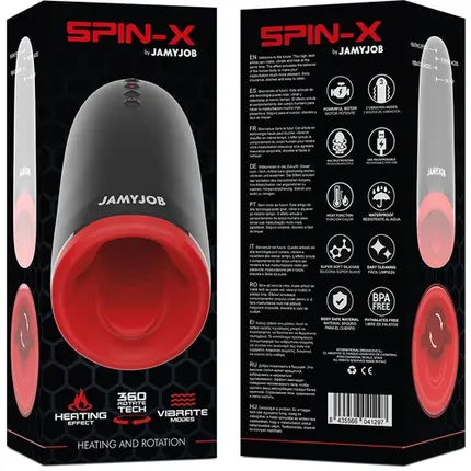 JAMYJOB - SPIN-X HEATING и ROTATION мастурбатор