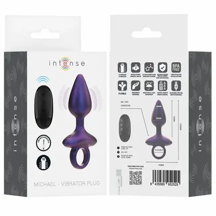 INTENSE - MICHAEL VIBRATING ANAL PLUG MODEL 2 дистанционно управлениеснимка 5