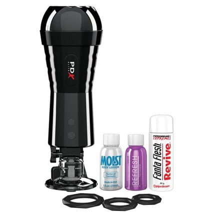 Вибриращ мастурбатор със засмукващ ефект PDX Elite Cock Compressorснимка 3