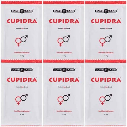 Cupidra  разтворима напитка за Ерекция Сексуален стимулант - незабавен ефект 6 сашета