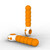 Оребрен вибратор G-spot Odeco Orange + подаръкснимка 3