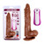 Вибриращо дилдо JAMES DEEN Vibrating Dildo Brown 21,5см  Вибриращи дилда