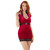 Velvet Dress red M  Парти и мини рокли