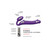 Вибриращ Страп-Он STRAP-ON-ME M Purple  Пенис колани страпон Вибриращ Страп-Он STRAP-ON-ME M Purple  Пенис колани страпон