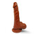 Реалистично дилдо с вибрация - кафяв цвят  Вибриращи дилда Реалистично дилдо с вибрация - кафяв цвят  Вибриращи дилда