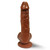 Реалистично дилдо с вибрация - кафяв цвят  Вибриращи дилда Реалистично дилдо с вибрация - кафяв цвят  Вибриращи дилда