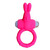 Вибриращ пенис ринг Зайче - розов  Пенис Пристегачи
