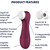 SATISFYER - PRO 2 GENERATION 3 LIQUID AIR TECHNOLOGY WINE RED  Вибратори Бестселъри