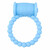 Луксозен вибро ринг от медицински силикон - водоустойчив, в син цвят