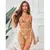 SUBBLIME - 954345 сутиен + прашки + жартиерен колан FLORAL DESIGN YELLOW S/M
