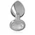 INTENSE - ALUMINUM метален ANAL PLUG с сребрист CRYSTAL SIZE L