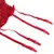 SUBBLIME - 952181 мрежест боди чорапогащник с GLOVES и диаманти червен универсален размерснимка 2