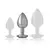 INTENSE - ALUMINUM метален ANAL PLUG с виолетов CRYSTAL SIZE Mснимка 4