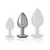 INTENSE - ALUMINUM метален ANAL PLUG с черен стъклен SIZE Mснимка 4