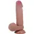 PRETTY LOVE - SLIDING SKIN SERIES реалистичен дилдо с SLIDING SKIN вендуза кафяв 20.5 см