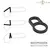 INTENSE - CONLETH ADJUSTABLE двоен пенис пръстен MODEL 3снимка 3
