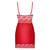 Мини рокля в червено  Секси Нощнички