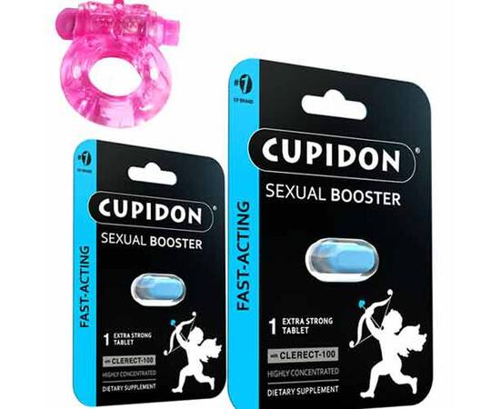 CUPIDON Секс стимулант 2 бр. + Вибриращ пенис ринг мнения и цена с намаление от sex shop