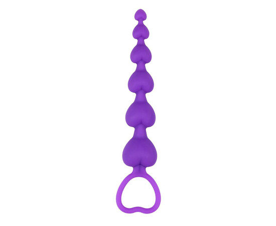 Анална броеница Heart Booty Beads Purple мнения и цена с намаление от sex shop