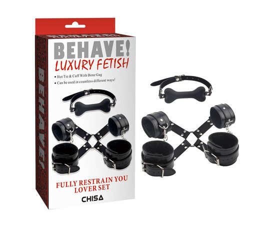 BDSM комплект за ръце, крака и уста Fully Restrain You Lover Set мнения и цена с намаление от sex shop