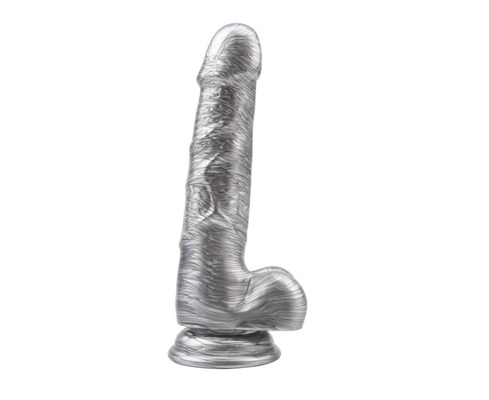 Реалистично дилдо с тестиси Justin Sider Silver 19см мнения и цена с намаление от sex shop