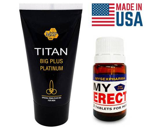 Промо Пакет Titan Gel за уголемяване + MyErect таблетки за ерекция мнения и цена с намаление от sex shop
